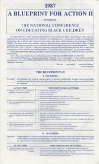 A Blueprint for Action II, 1987