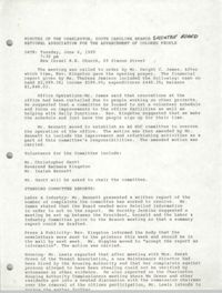 Minutes, Executive Board Meeting, Charleston Branch of the NAACP, June 6, 1989
