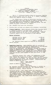 Minutes, South Carolina Conference of Branches of the NAACP, April 17, 1991