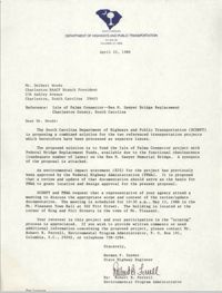 Letter from Robert B. Ferrell to Delbert Woods, April 22, 1986