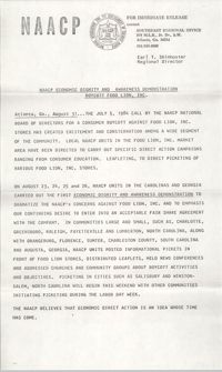 NAACP Statement for Immediate Release, July 5, 1984