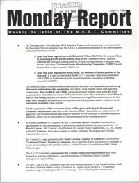 Monday Report, Weekly Bulletin of The B.E.S.T. Committee, July 11, 1994
