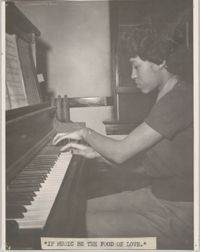 Photograph of Pianist at Talladega College