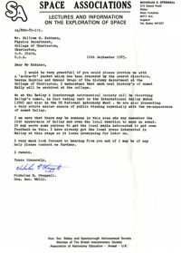 Letter from Nicholas E. Steggall
