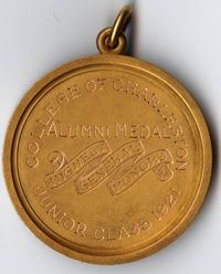 Alumni Medal for Highest General Honors, Junior Class 1921