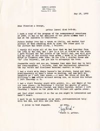 Letter from Jaybird Arthur, May 19, 1972