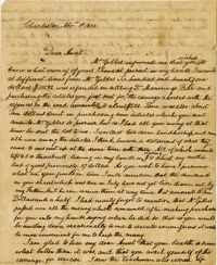 Letter from Peter Manigault to Henrietta Drayton