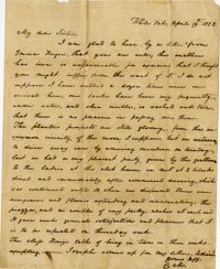 Letter from Charlotte Manigault to Henrietta Drayton, 1825