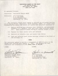 Charleston Branch of the NAACP Contract Agreement