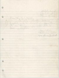 Letter from Wilhelmia Tolbert and Louise Tolbert to Eugene C. Hunt, March 28, 1958