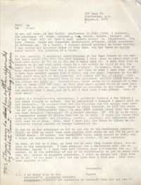 Memorandum from Eugene C. Hunt, August 1, 1975