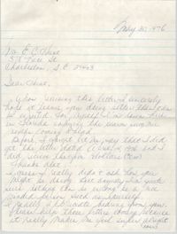 Letter to Eugene C. Hunt, May 30, 1976