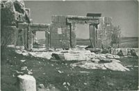 מירון, חזית בית הכנסת העתיק / Meyron, façade of ancient synagogue