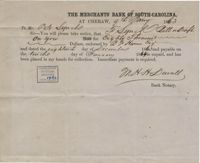 257. Bank Draft of Francis Lynch -- January 9, 1863
