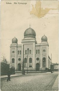 Libau. Die Synagoge.