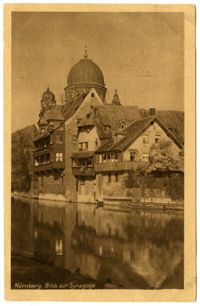 Nürnberg, Blick zur Synagoge
