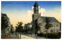Recklinghausen. Hedwig-Str. m. Synagoge.