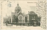 Kattowitz O. S. Gymnasium. Synagoge. August Schneider-Strasse.