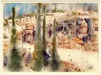 שמואל כץ - יד אבשלום / Shemuel Katz - Absalom's Pillar, Jerusalem