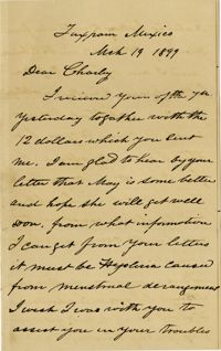 Letter from Doctor John Drayton to Charles H. Drayton