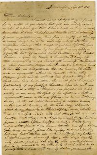 Letter from Thomas Jervey to Charles Drayton