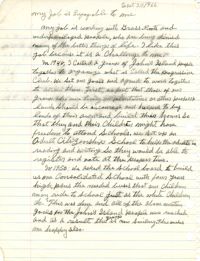 Manuscript written by Esau Jenkins describing his work