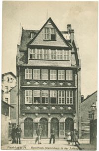 Frankfurt a. M. Rotschilds Stammhaus in der Judengasse.
