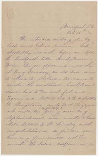 491.  Elizabeth Barnwell to Catherine Osborn Barnwell -- October 26, 1870