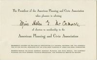 Folder 18: American Planning and Civic Association Invitation
