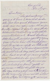 541.  Selina McCarthy Graham to Mary Elliott Barnwell -- December 4, 1870