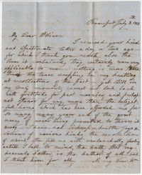 231.  Mary Hutson Wigg Barnwell to William H. W. Barnwell -- July 8, 1853
