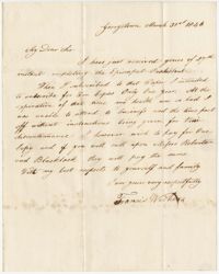 142.  Francis Withers to William H. W. Barnwell -- March 31, 1846