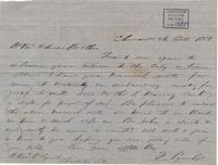 018. Francis Lynch to Bp Patrick Lynch -- October 26, 1858