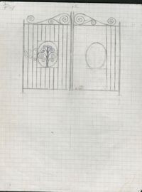 Unidentified gate drawing and details.