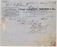 174.  Receipt from Gregg, Hayden & Co. -- January 7, 1853