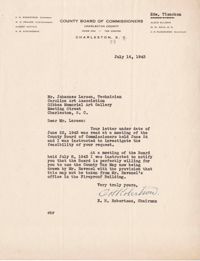 Folder 26: Robertson Letter