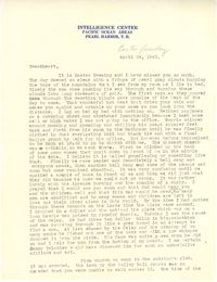 Letter from Sidney Jennings Legendre, April 24, 1943