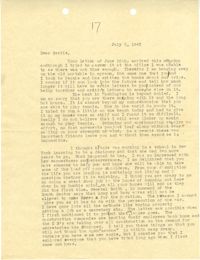 Letter from Sidney Jennings Legendre, July 5, 1943