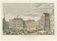 Der Judenplatz im Jahre 1725