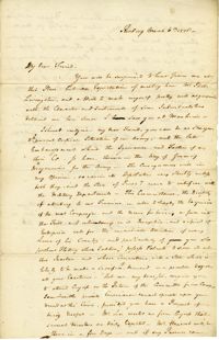 Letter from William Duer to Robert Morris