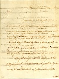 Letter from Benjamin Harrison to Nathanael Greene