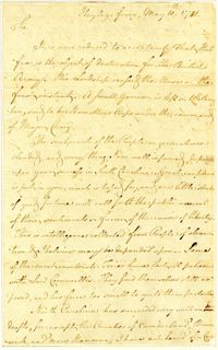 Letter from William Pierce, Jr. to Nathanael Greene