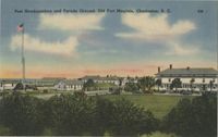 Post Headquarters and Parade Ground, Old Fort Moultrie, Charleston, S.C.