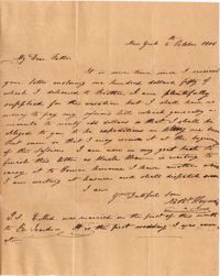 003. Nathaniel Heyward (II) to Father -- October 6, 1806