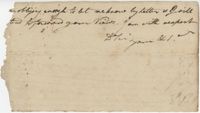 Fragment of a letter from John F. Grimke to a General 