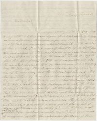 Letter to Marianne Haskell from her uncle, Frederick Grimke, November 19, 1862