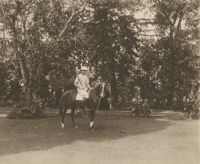 Mario Pansa astride a horse, Photograph 4