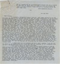 Letter from Gertrude Sanford Legendre, October 8, 1942