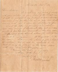 037. Nathaniel Heyward to Mrs. Barnwell -- November 5, 1819
