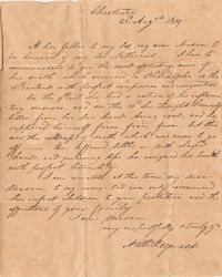 034. Nathaniel Heyward to Mrs. Barnwell -- August 23, 1819